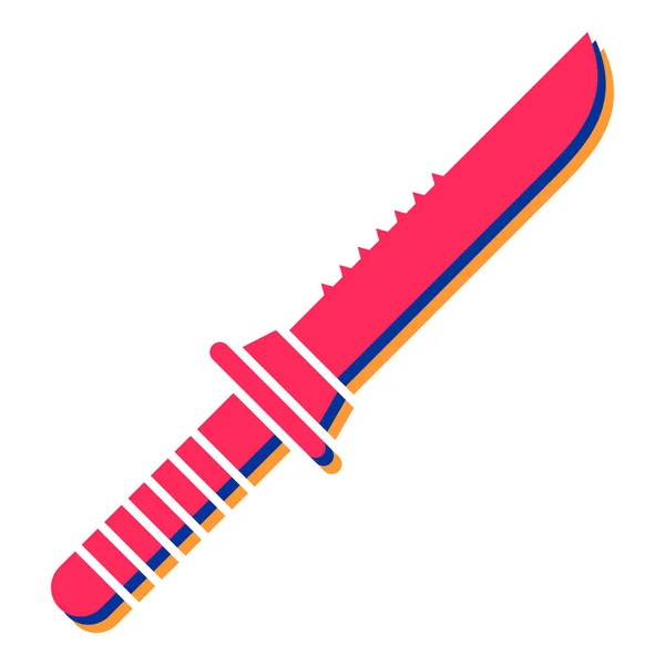 Schwert Symbol Einfache Illustration Von Dolchvektorsymbolen Für Das Web — Stockvektor