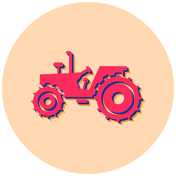 Tractor Icoon Vectorillustratie — Stockvector