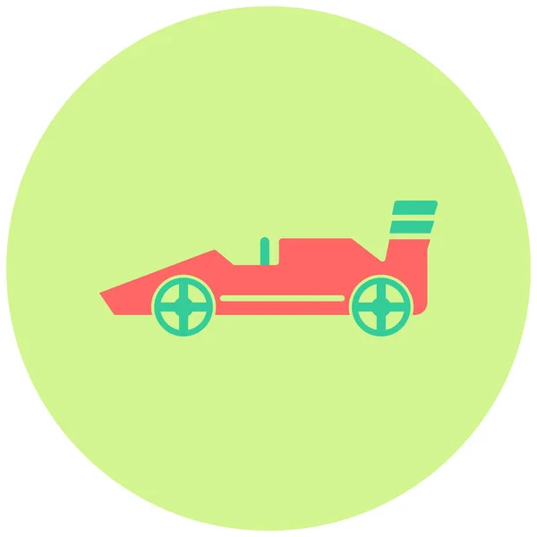 Formula Car Web Icon Simple Illustration — Stock Vector