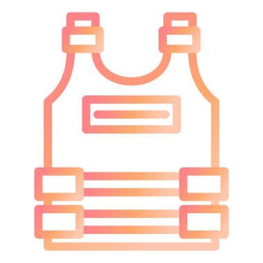 Yelek. Web simgesi basit illüstrasyon