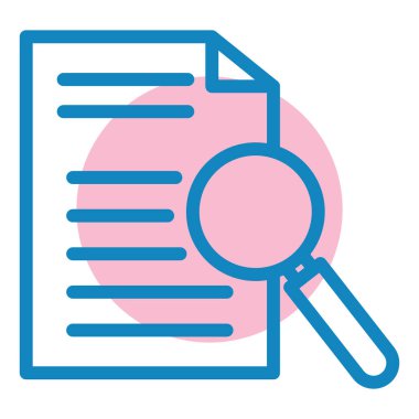 Arama simgesi vektör illüstrasyonu