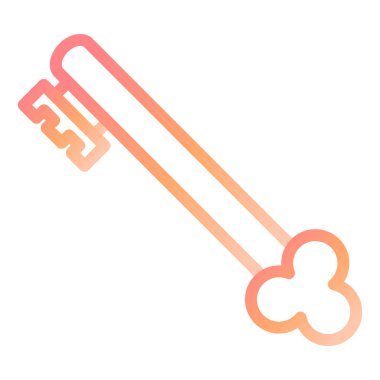 Hazine Anahtarı Modern ikon vektör çizimi 