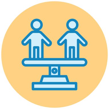 İnsanların düz simgelerinin vektör illüstrasyonu