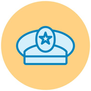 Şapka. Web simgesi basit illüstrasyon