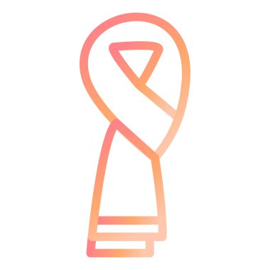  Eşarp. Web simgesi vektör illüstrasyonu