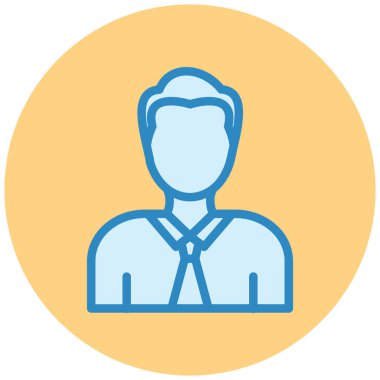 avatar. Web simgesi basit illüstrasyon