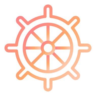 Dümen. Web simgesi basit illüstrasyon 