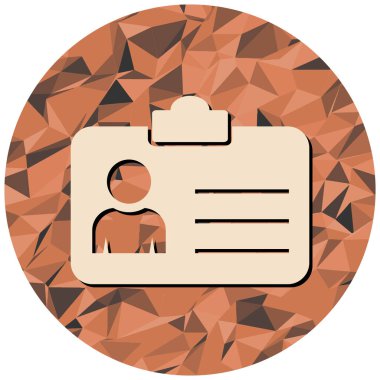 Kimlik kartı. Basit tasarım