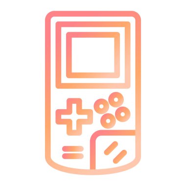 Gameboy simgesi vektör illüstrasyonu