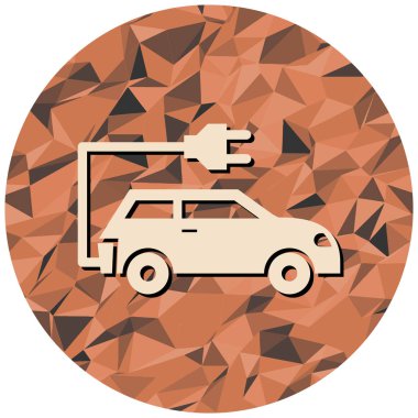 Araba ikonu. Web için yol sembolü vektör simgelerinin basit illüstrasyonu