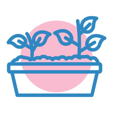 Bitki. Web simgesi basit tasarım