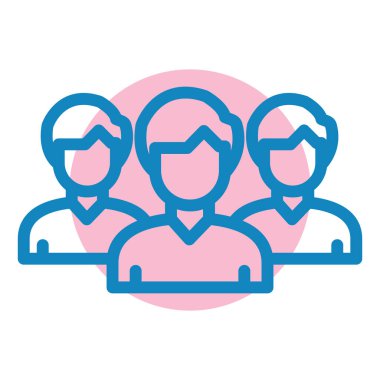 iş insanları simgesi vektör illüstrasyonu