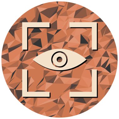 Göz simgesi, vektör illüstrasyonu