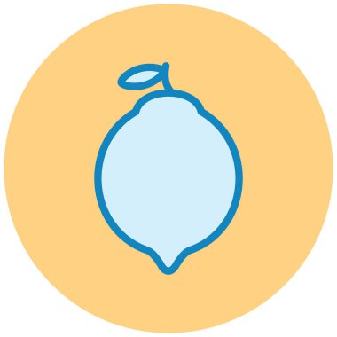 lemon. Web simgesi basit illüstrasyon