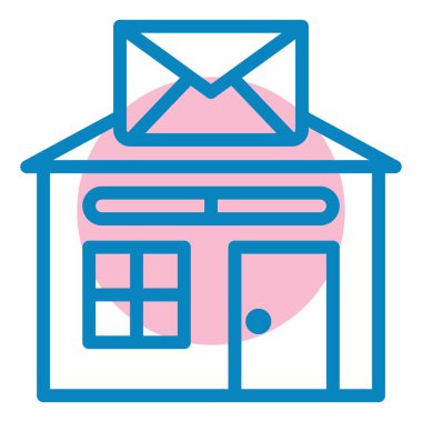 Gönder. Web simgesi basit illüstrasyon