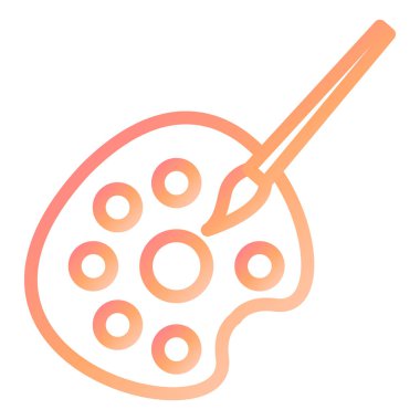 Renk Paleti modern simge vektör çizimi 