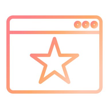 tarayıcı simgesi vektör illüstrasyonu