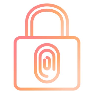 Modern simge vektör illüstrasyonunu kilitle 