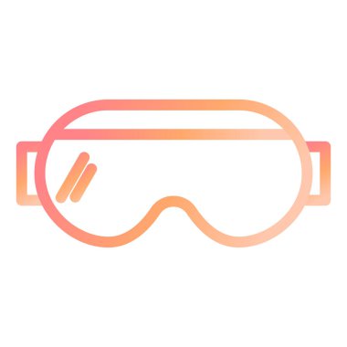 Gözlük. Web simgesi basit illüstrasyon