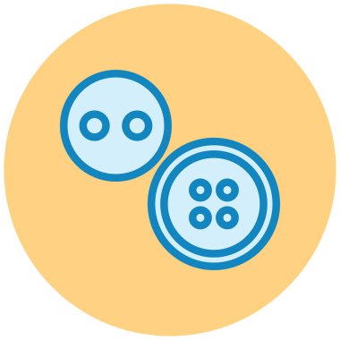 düğme simgesi, vektör illüstrasyonu basit tasarım