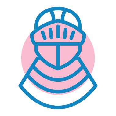 Miğfer. Web simgesi basit illüstrasyon