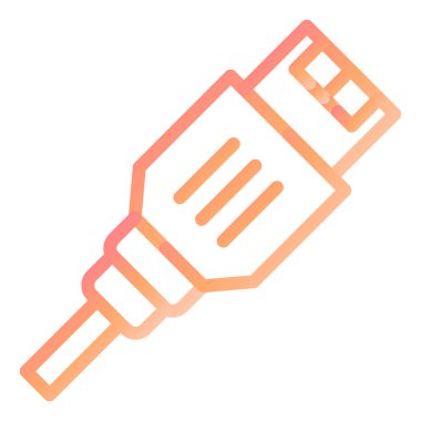 Ethernet modern ikon vektör illüstrasyonu 