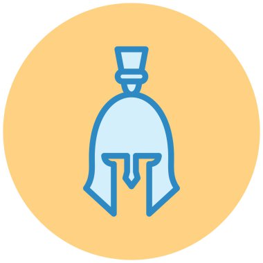 Miğfer. Web simgesi basit illüstrasyon