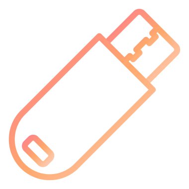 USB modern simge vektör illüstrasyonu 