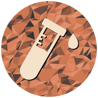 Test tüpü simgesi. vektör illüstrasyonu