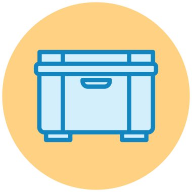 Mobilya. Web simgesi basit illüstrasyon