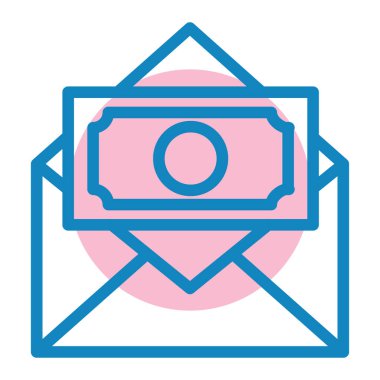 Para için. Web simgesi basit illüstrasyon