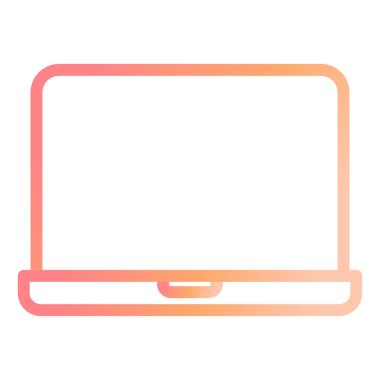 dizüstü bilgisayar simgesi, vektör illüstrasyonu