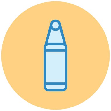 Modern şişe simgesinin vektör illüstrasyonu