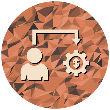 kullanıcı arayüzü için iş yönetimi dairesi simgesi