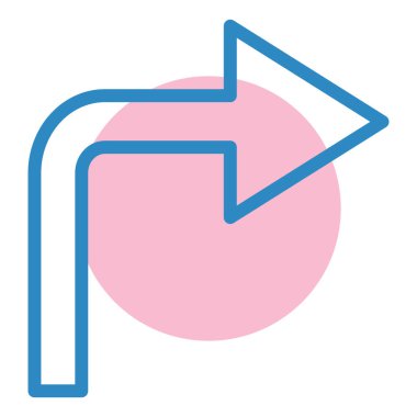 Ok. Web simgesi basit illüstrasyon