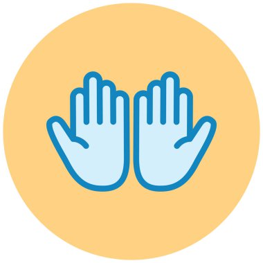 Eller. Web simgesi basit illüstrasyon