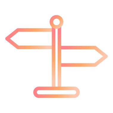 İşaret levhası Web simgesi basit illüstrasyon