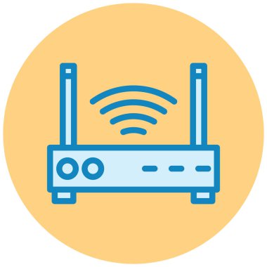 Yönlendirici. Web simgesi basit illüstrasyon