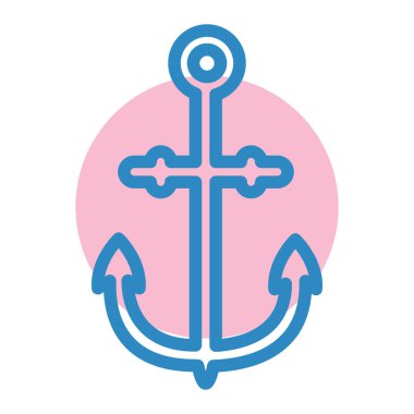 çapa simgesi vektör illüstrasyonu