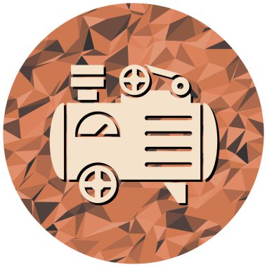 Teslimat kamyonu ikonu. vektör illüstrasyonu