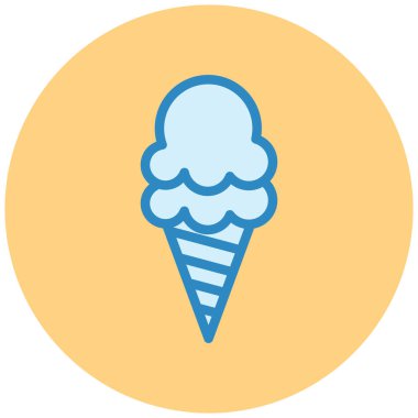 Dondurma külahı. vektör illüstrasyonu