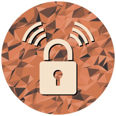 asma kilit ikon vektör çizimi