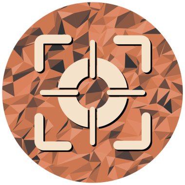 hedef simge, vektör illüstrasyonu basit tasarım