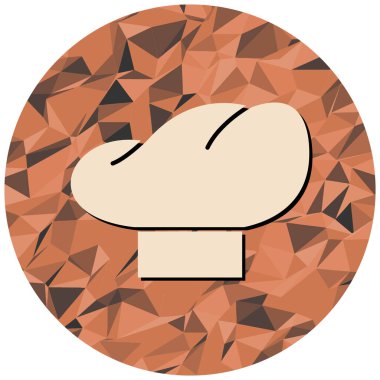 Mantar. Web simgesi basit illüstrasyon