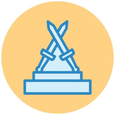 kılıç vektör illüstrasyon simgesi