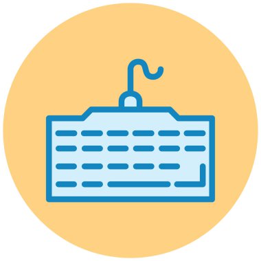 Klavye. Web simgesi basit illüstrasyon