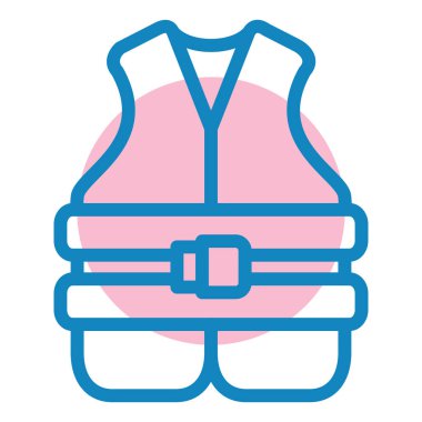 Güvenlik yeleği. Basit illüstrasyon