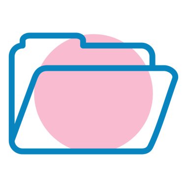 Dosya. Web simgesi basit illüstrasyon