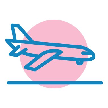 Uçak. Web simgesi basit illüstrasyon