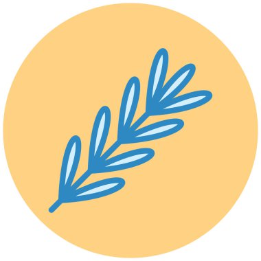 Yaprak. Web simgesi basit illüstrasyon